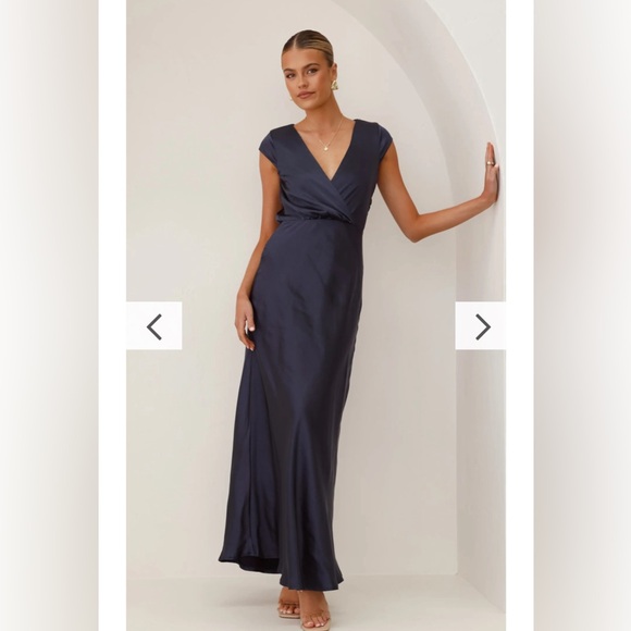 Billy J Selma Maxi Dress Navy - Picture 4 of 12